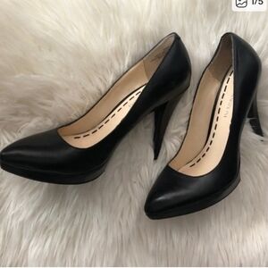 Enzo Angiolini Black Leather Heels